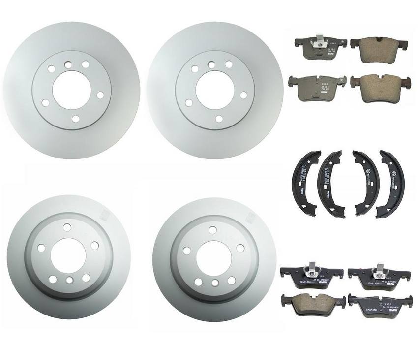 BMW Brake Kit - Pads and Rotors Front &  Rear (312mm/300mm)